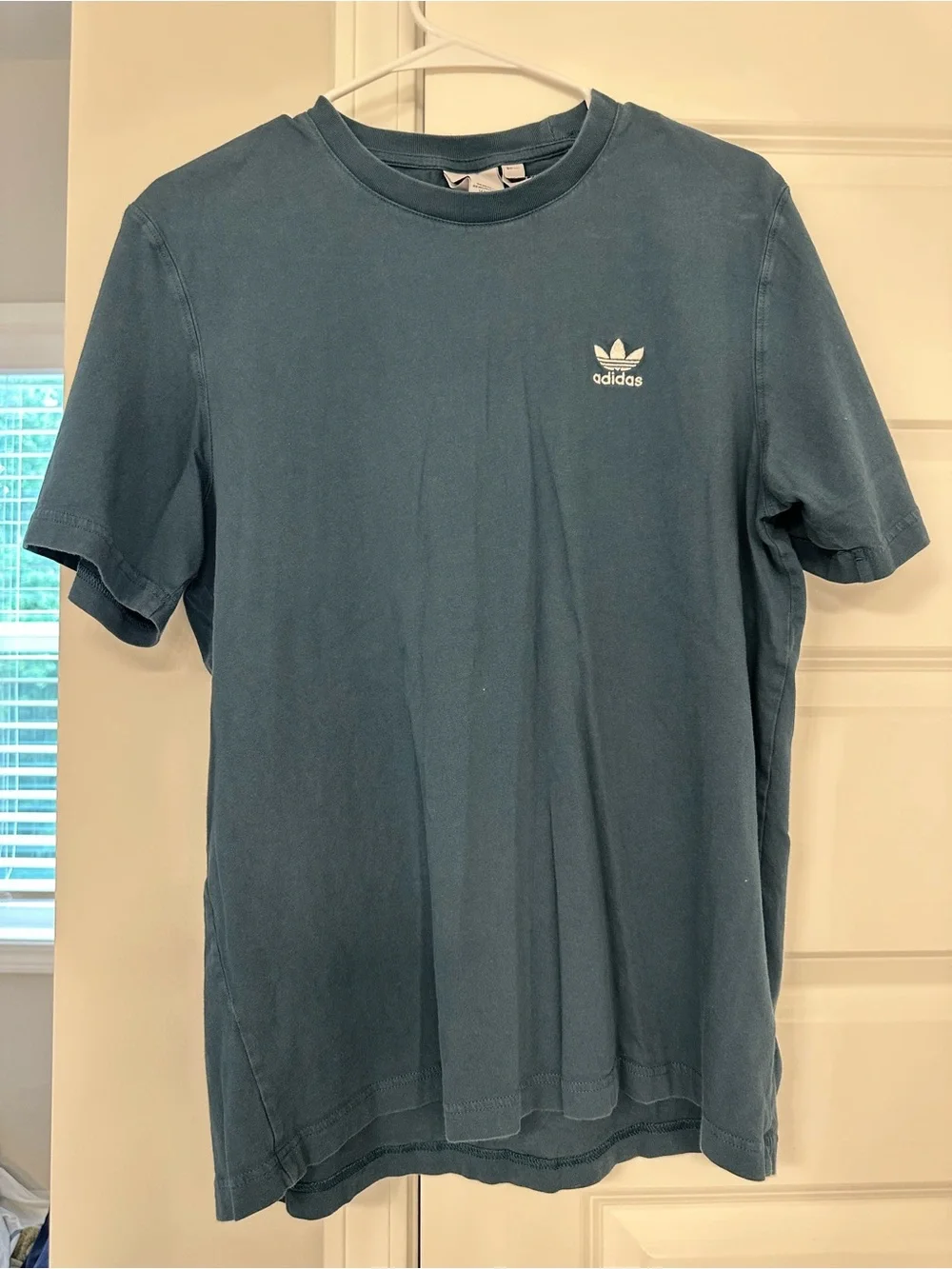adidas Teal Trefoil Logo Short Sleeve Crew Tee